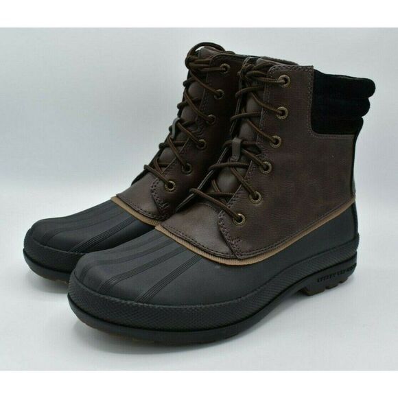 Sperry Mens Size‎ 8 M Cold Bay Brown Black Duck Boots STS19550